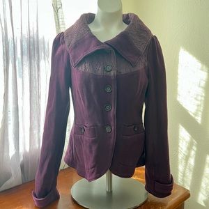 Free People Plum Blazer | Size 10
